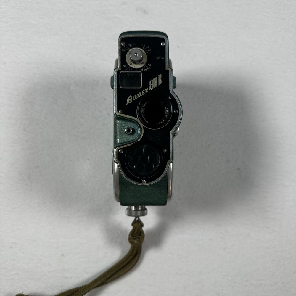 VTG 1950s German Bauer 88B 8mm Camera + Gadg-It Bag C936